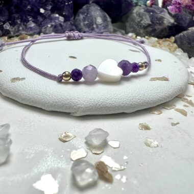 Bransoletka Ciszy Fiołków z ametystu