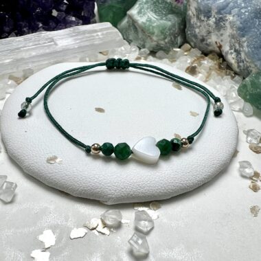 Bransoletka Leśnego Spokoju z jadeitu