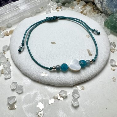 Bransoletka Morskiej Przestrzeni z apatytu