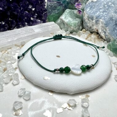 Bransoletka Zielonego Spokoju z jadeitu zielonego