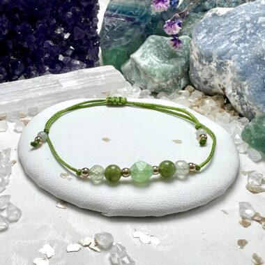 Bransoletka Oddechu Natury z oliwinu