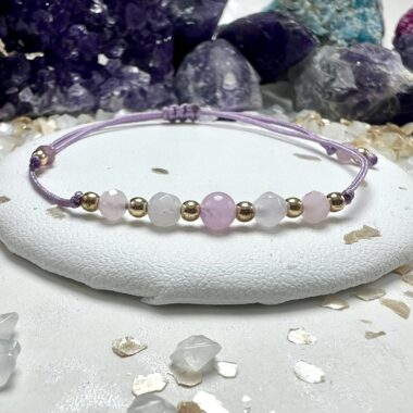 Bransoletka Spokojnej Miłości z Kunzytu