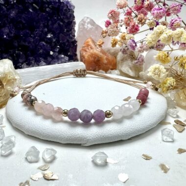 Bransoletka Miłości i Wdzięczności z Rodochrozytu