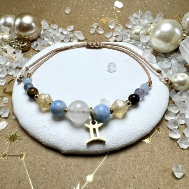 Bransoletka Światła i Klarowności z Kryształu Górskiego i Cytrynu.