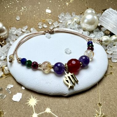 Bransoletka Świadomej Harmonii z Karneolu i Lapis Lazuli.