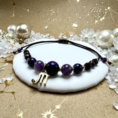 Bransoletka Transformacji i Mocy z Ametystem i Czaroitem.