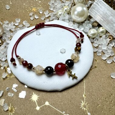 Bransoletka Ognistej Inspiracji z Karneolu i Tygrysiego Oka.