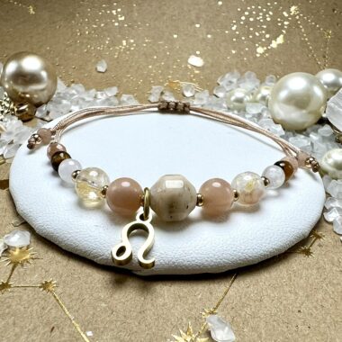 Bransoletka Słonecznej Pewności z Kamienia Słonecznego i Cytrynu.