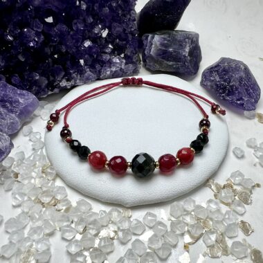 Bransoletka Energii i Siły z kamieni ognia i ochrony.