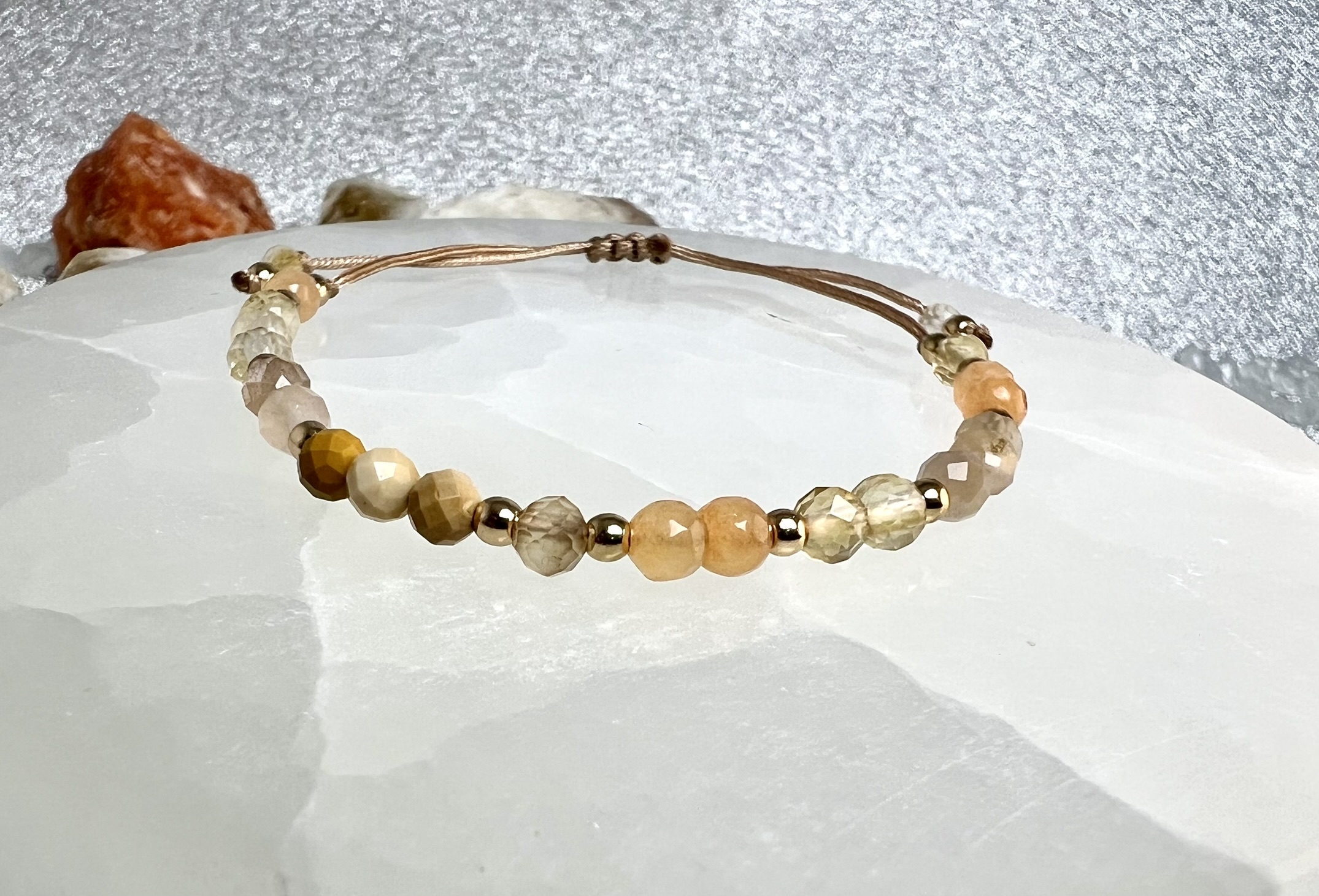 Zestaw „Płomień Obfitości” – Bransoletka + Kolczyki - obrazek 3