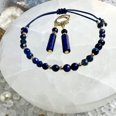 Zestaw „Głęboka Mądrość”— kolczyki + bransoletka