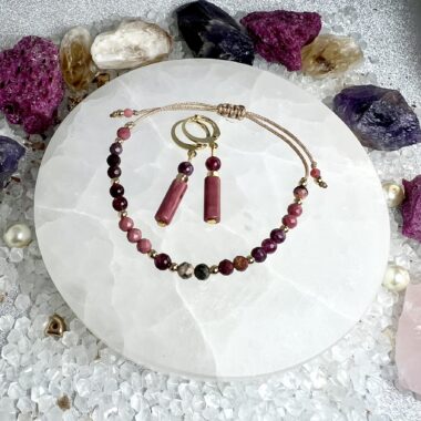 Zestaw „Ciepło Relacji” – Bransoletka + Kolczyki