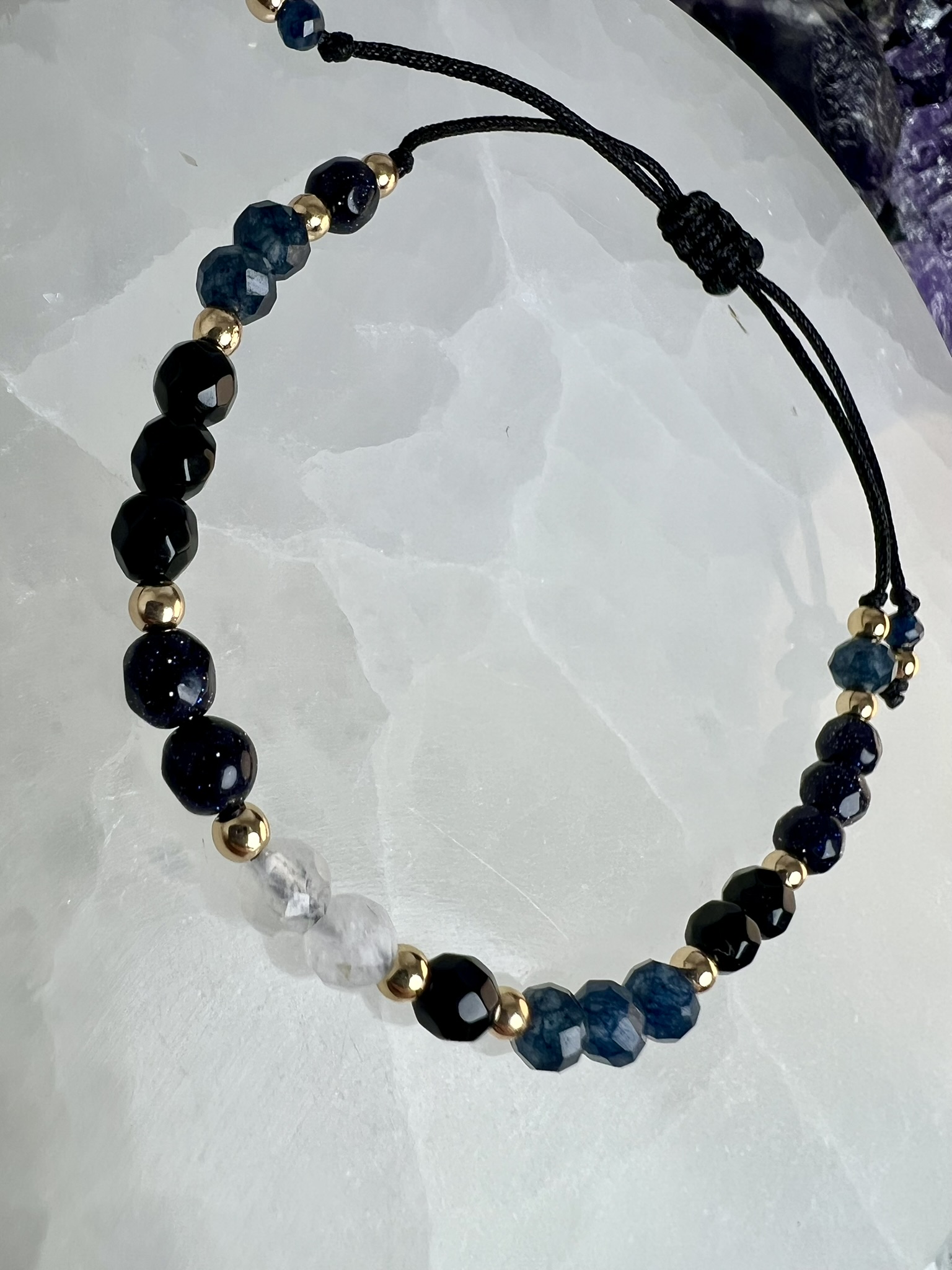 Zestaw „Gwiezdna Cisza” – Bransoletka + Kolczyki - obrazek 4